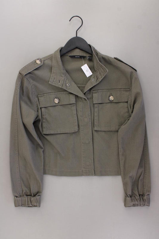 Vero Moda Übergangsjacke Gr. S neuwertig olivgrün aus Baumwolle