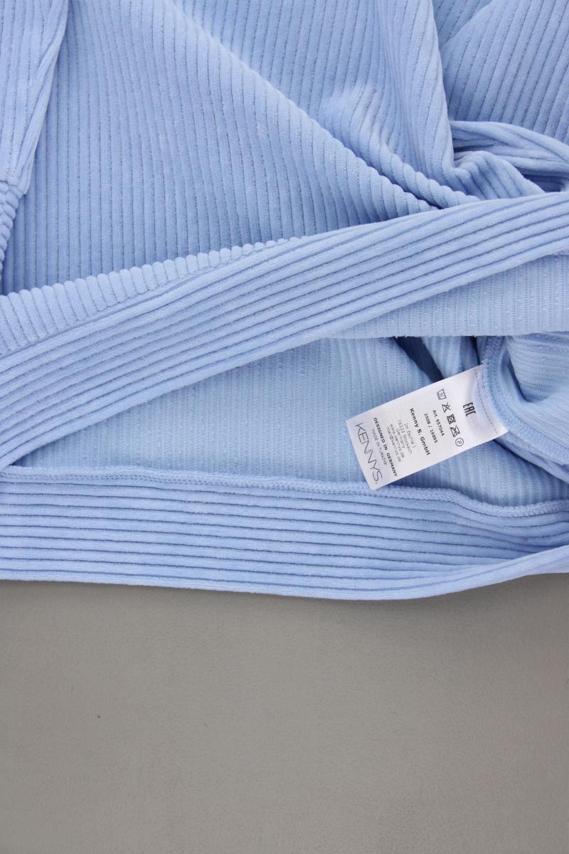 Kenny S. Feinstrickpullover Gr. 36 blau aus Baumwolle