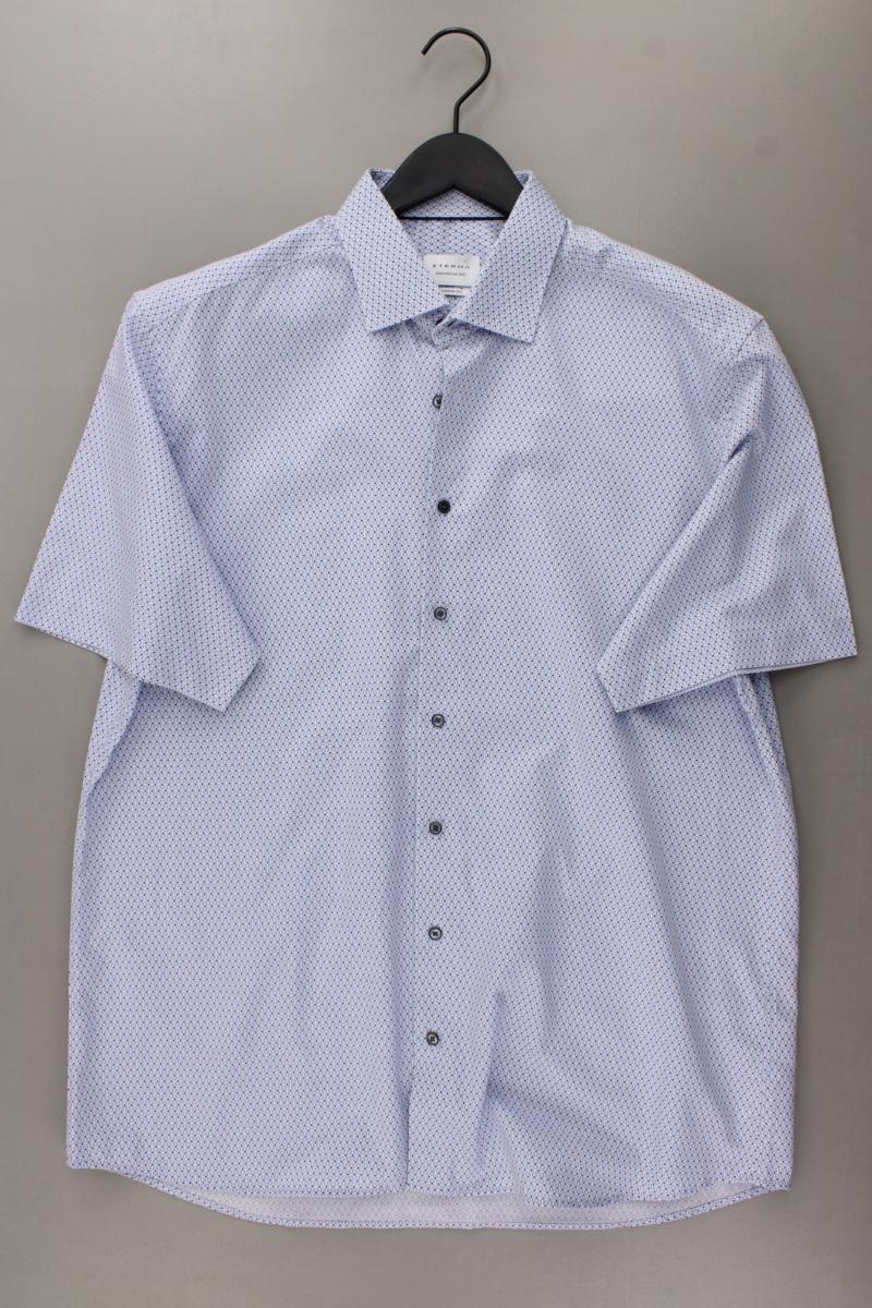 Eterna Kurzarmhemd für Herren Gr. Hemdgröße 43 neuwertig blau aus Baumwolle