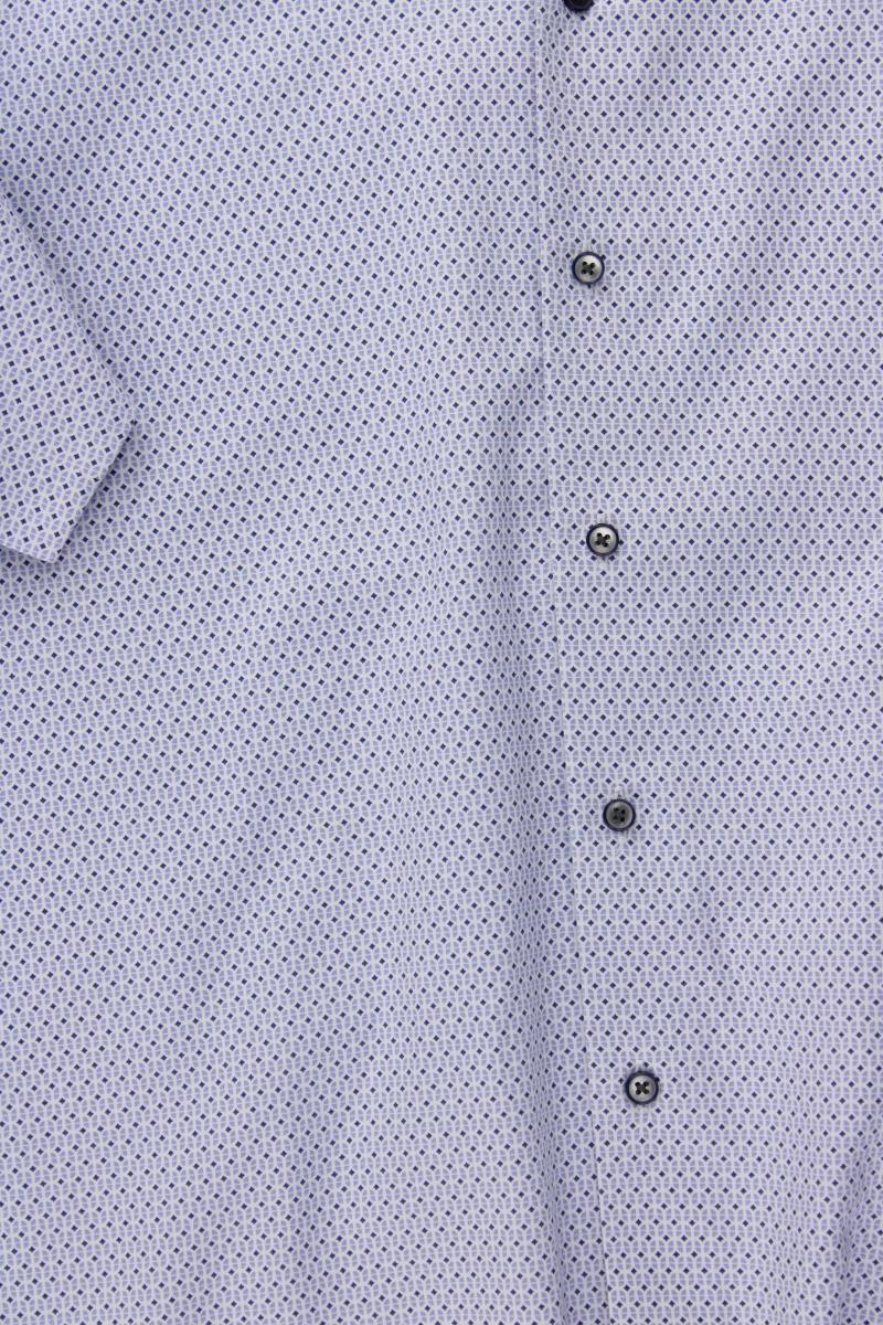 Eterna Kurzarmhemd für Herren Gr. Hemdgröße 43 neuwertig blau aus Baumwolle