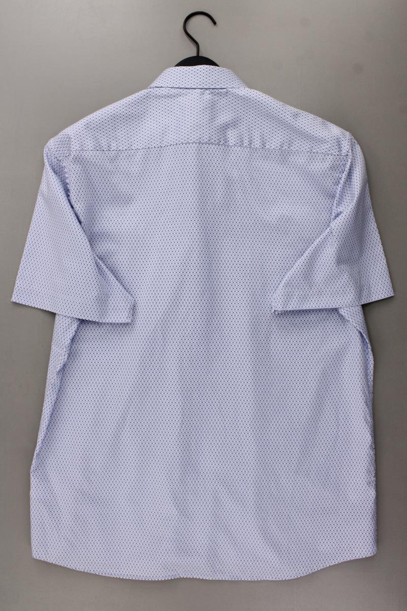 Eterna Kurzarmhemd für Herren Gr. Hemdgröße 43 neuwertig blau aus Baumwolle