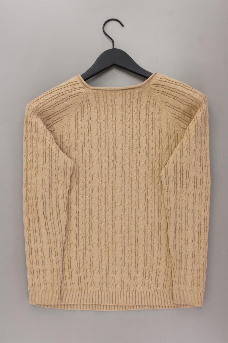 Lands' End Zopfpullover Gr. S braun aus Baumwolle