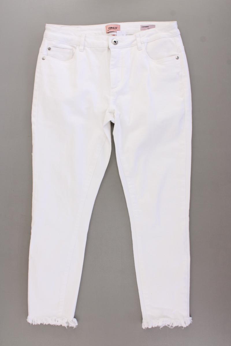 Only Jeans Modell Carmen Gr. W29/L30 weiß aus Baumwolle
