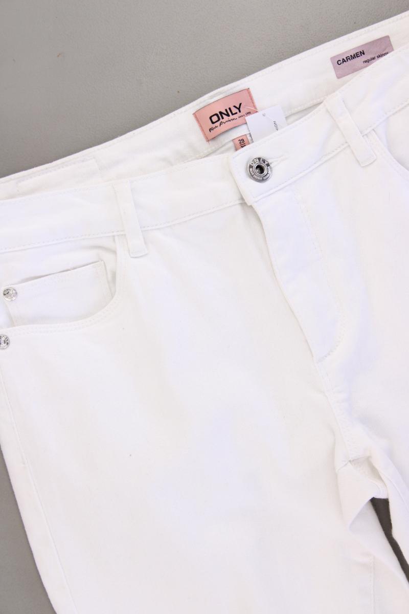 Only Jeans Modell Carmen Gr. W29/L30 weiß aus Baumwolle