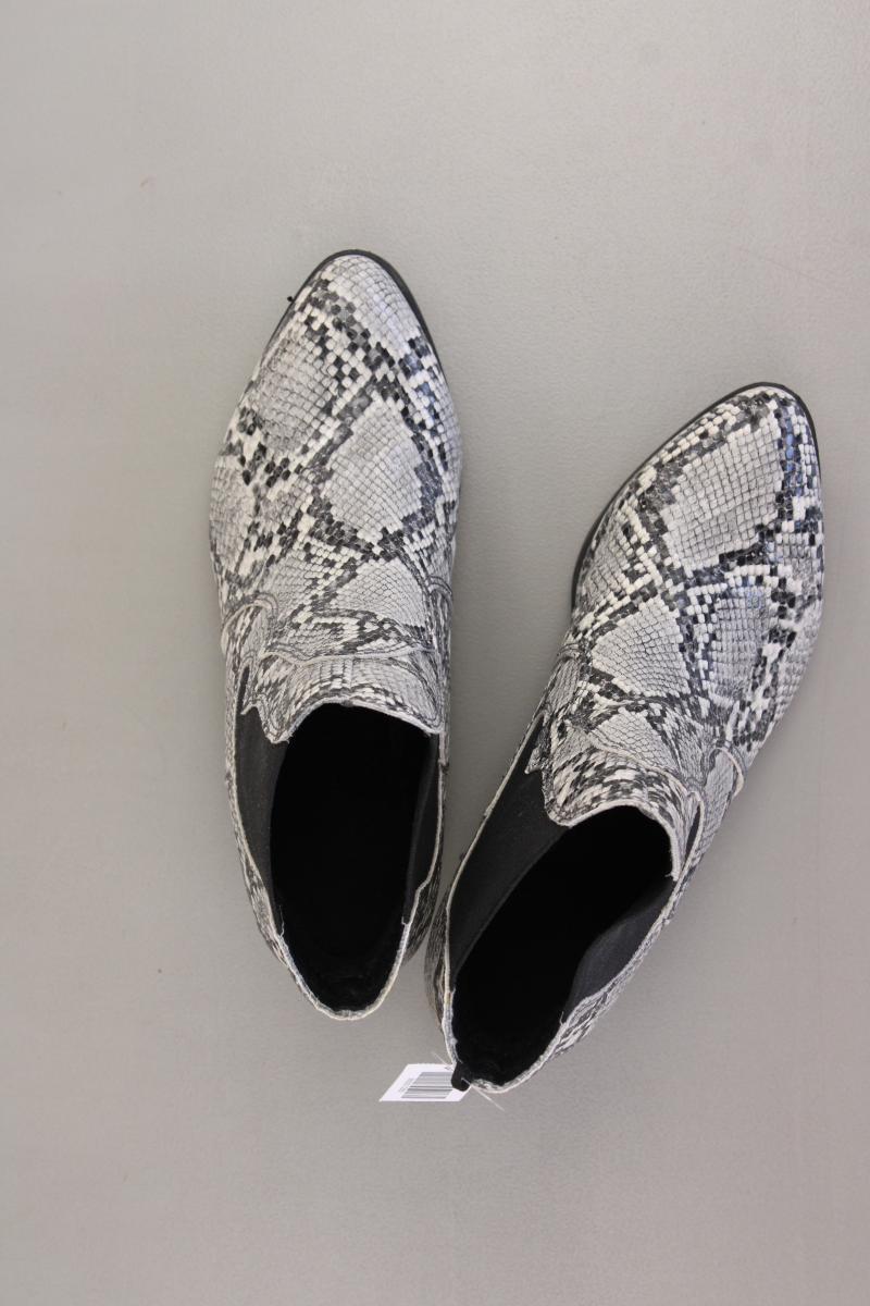 Tamaris Stiefeletten Gr. 37 mit Tierdruck grau aus Kunstleder