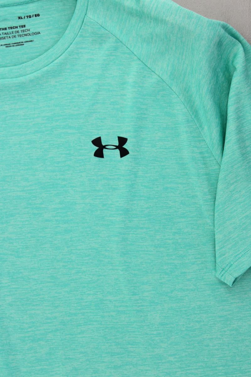 under armour T-Shirt für Herren Gr. XL Kurzarm grün aus Polyester