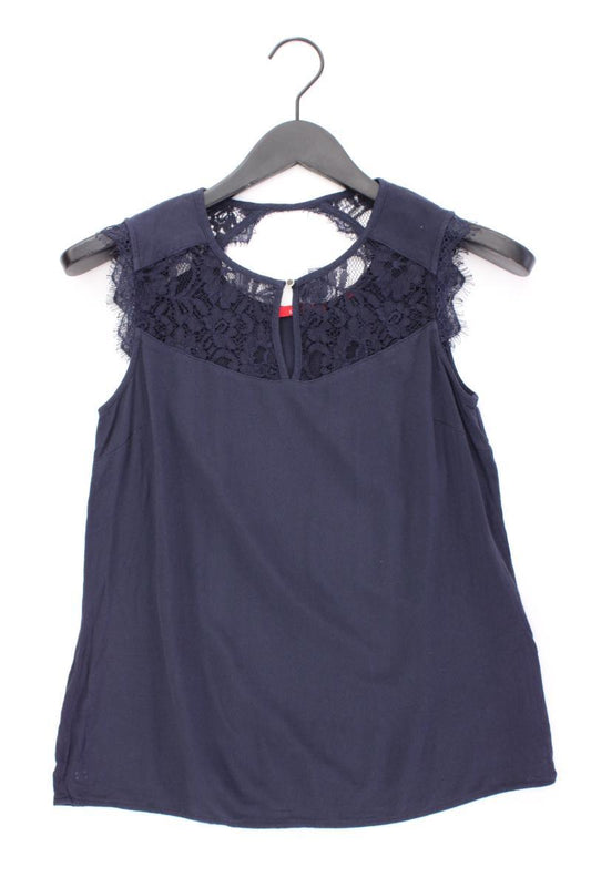 s.Oliver Ärmellose Bluse Gr. 36 blau aus Viskose