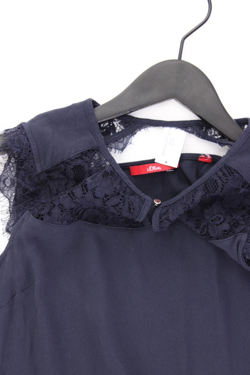s.Oliver Ärmellose Bluse Gr. 36 blau aus Viskose