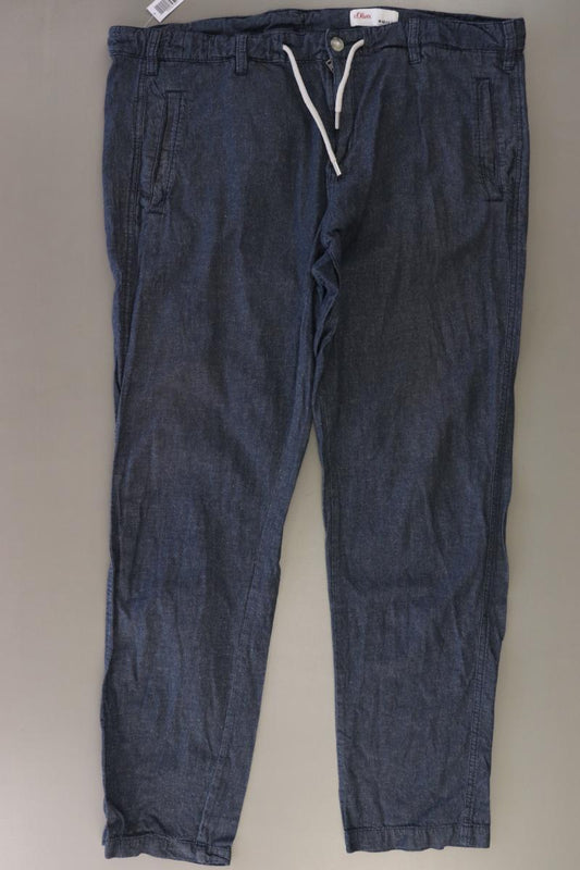 s.Oliver Hose für Herren Gr. W42/L34 blau aus Baumwolle