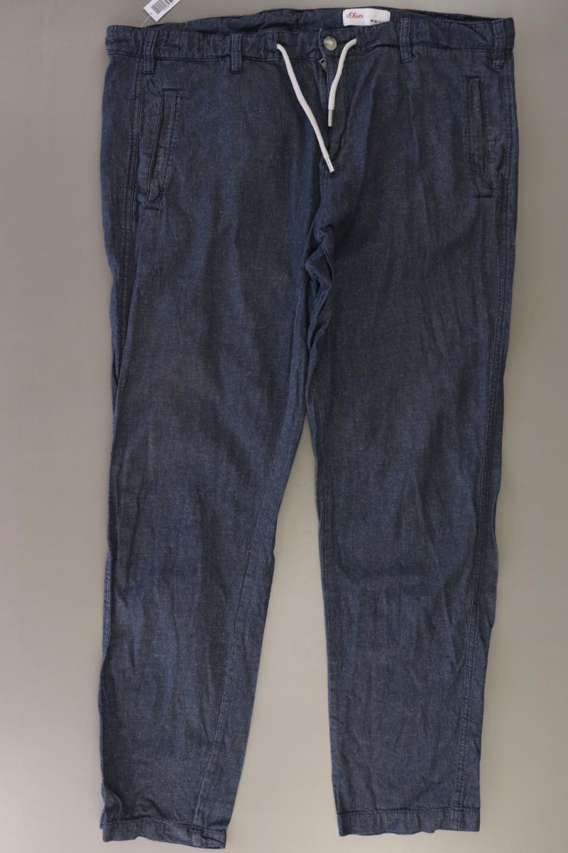 s.Oliver Hose für Herren Gr. W42/L34 blau aus Baumwolle