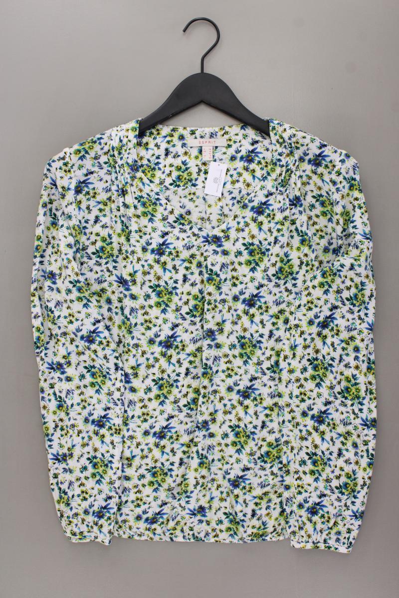 Esprit Langarmbluse Gr. 38 mit Blumenmuster mehrfarbig aus Viskose