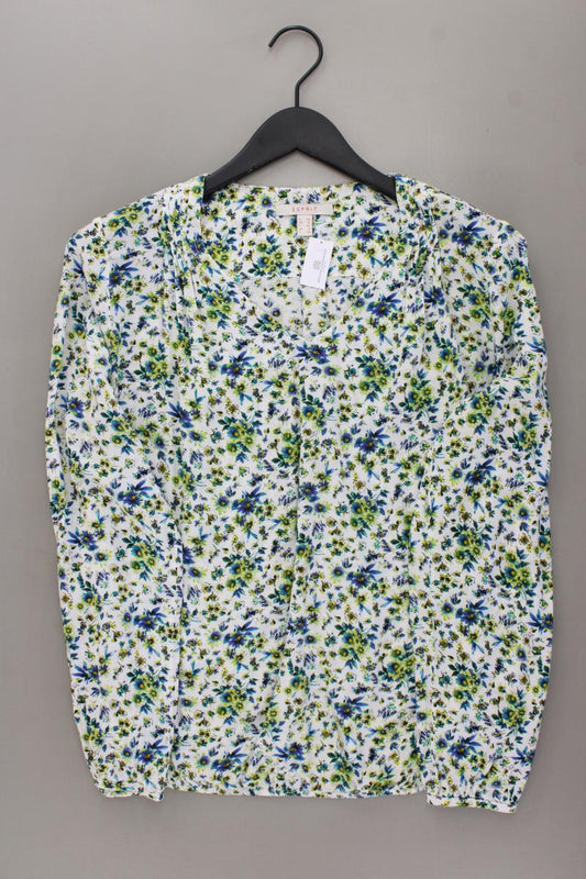 Esprit Langarmbluse Gr. 38 mit Blumenmuster mehrfarbig aus Viskose