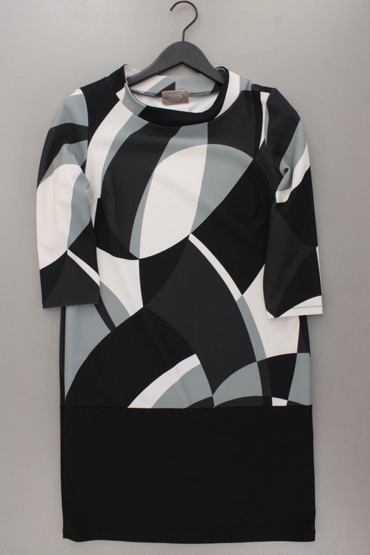 Cartoon Midikleid Gr. 38 geometrisches Muster 3/4 Ärmel mehrfarbig aus Polyester