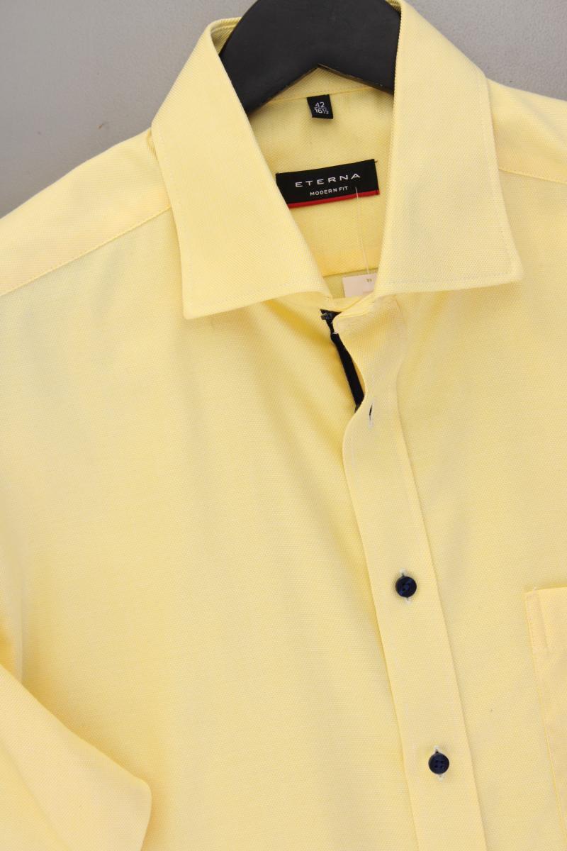 Eterna Kurzarmhemd für Herren Gr. Hemdgröße 42 gelb