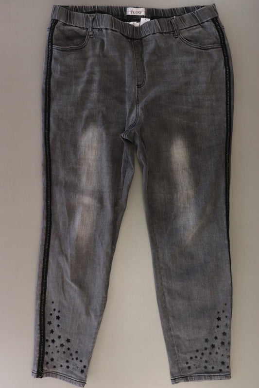 Tesini Straight Jeans Gr. 48 grau aus Baumwolle