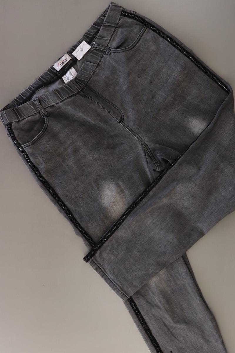 Tesini Straight Jeans Gr. 48 grau aus Baumwolle