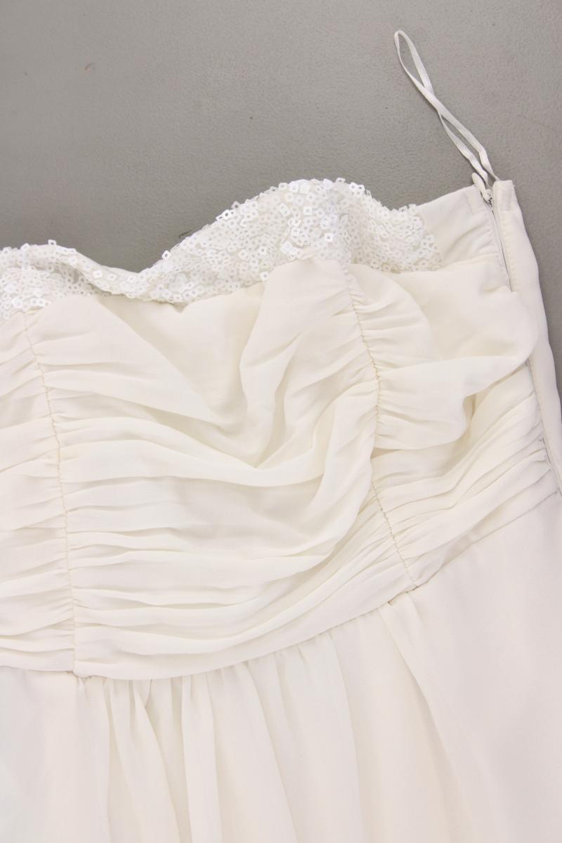 Vila Bandeaukleid Gr. S Ärmellos creme aus Polyester