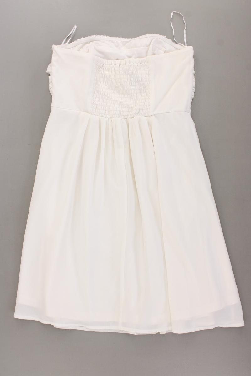 Vila Bandeaukleid Gr. S Ärmellos creme aus Polyester