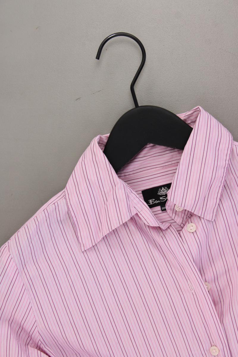Ben Sherman Langarmbluse Gr. S gestreift rosa