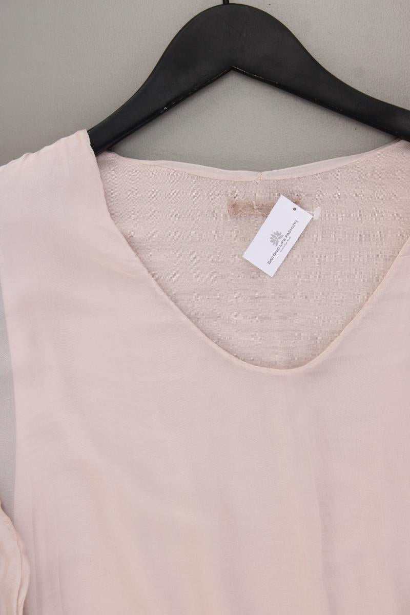 Kleid mit Seide Gr. M 3/4 Ärmel rosa aus Viskose