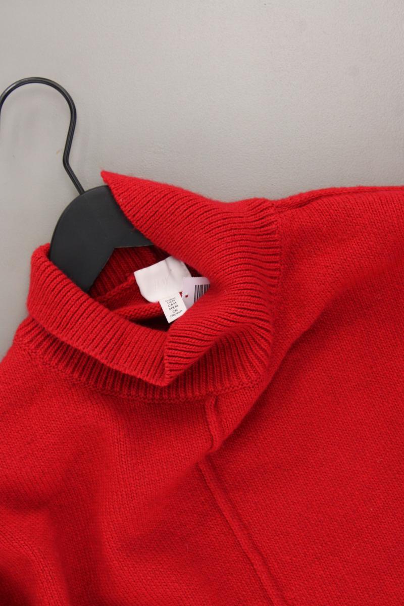 H&M Pullover mit Wolle Gr. M rot aus Polyester