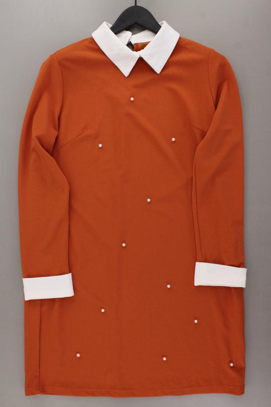 Shein Blusenkleid Gr. L neuwertig Langarm orange aus Polyester