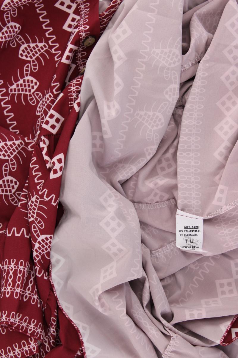 Midikleid Gr. OneSize neuwertig 3/4 Ärmel rot aus Polyester