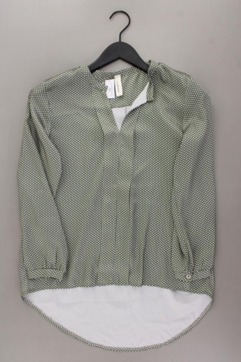 Classic Bluse Gr. M gepunktet 3/4 Ärmel olivgrün