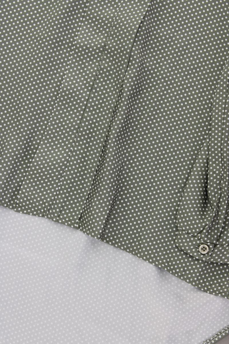 Classic Bluse Gr. M gepunktet 3/4 Ärmel olivgrün