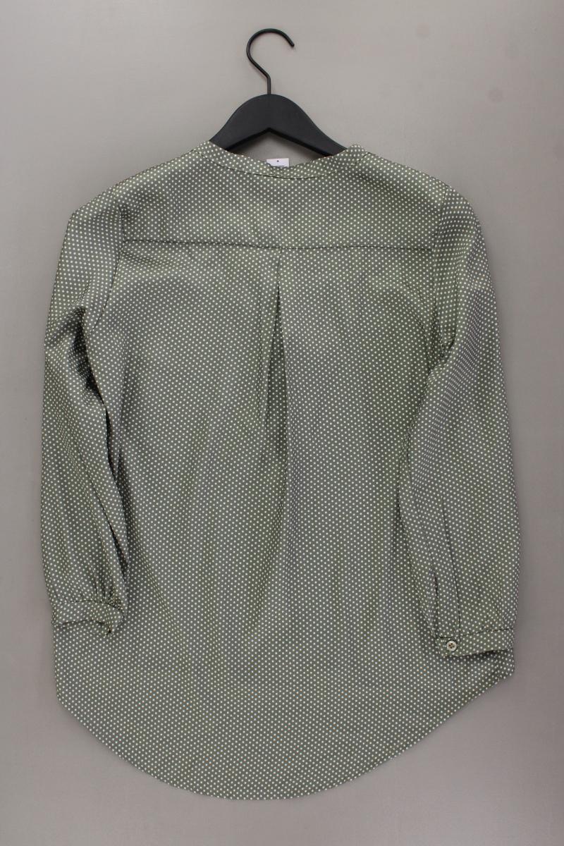 Classic Bluse Gr. M gepunktet 3/4 Ärmel olivgrün