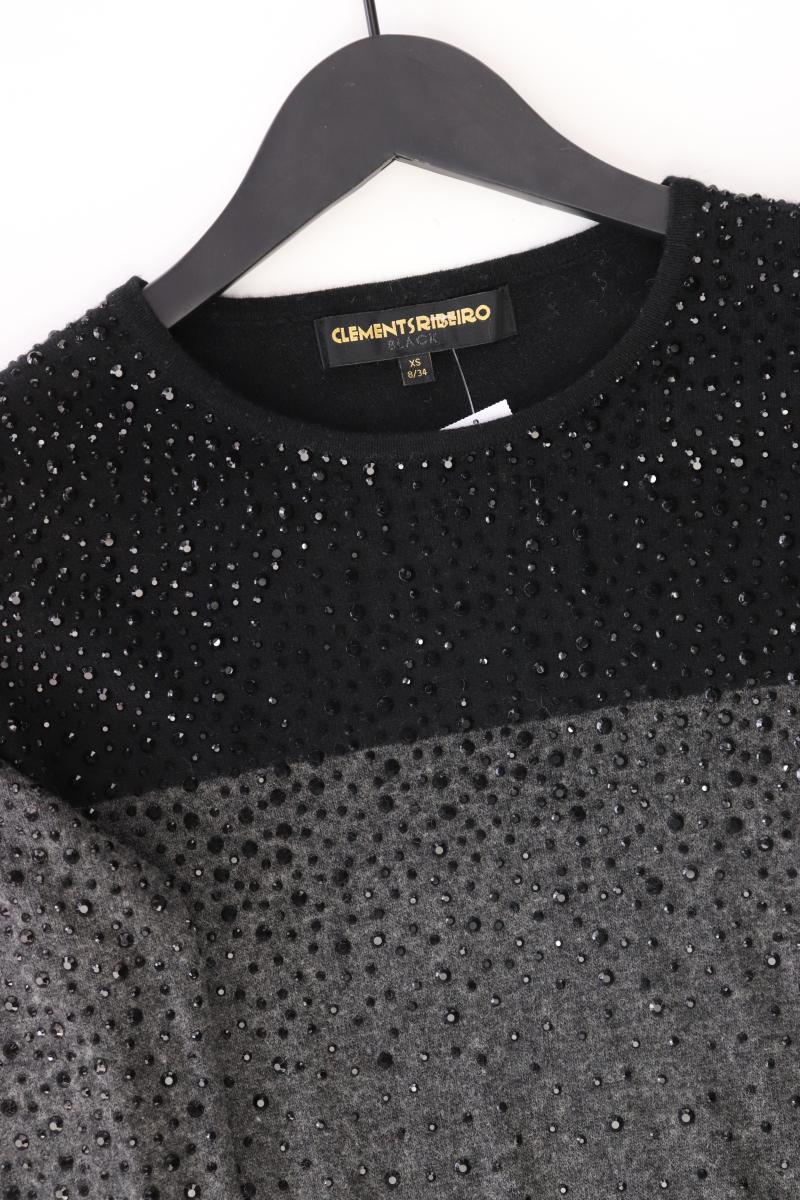 Clements Ribeiro Langarmkleid Gr. 34 grau aus Viskose