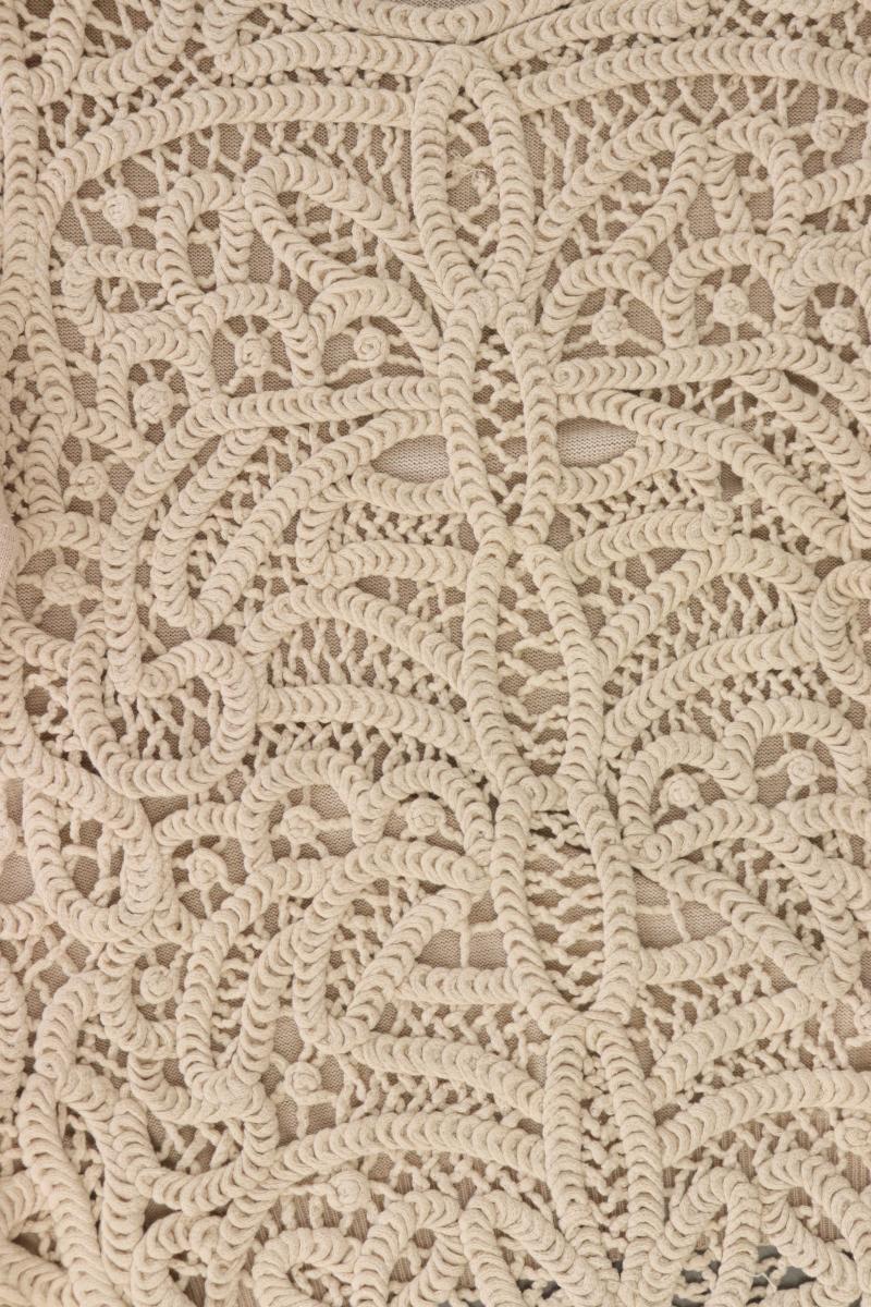 DIDI Strickshirt Gr. M Kurzarm creme aus Baumwolle