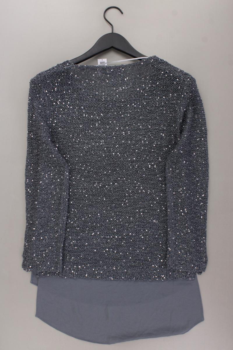 Haily's Pullover mit Pailletten Gr. L grau aus Polyester