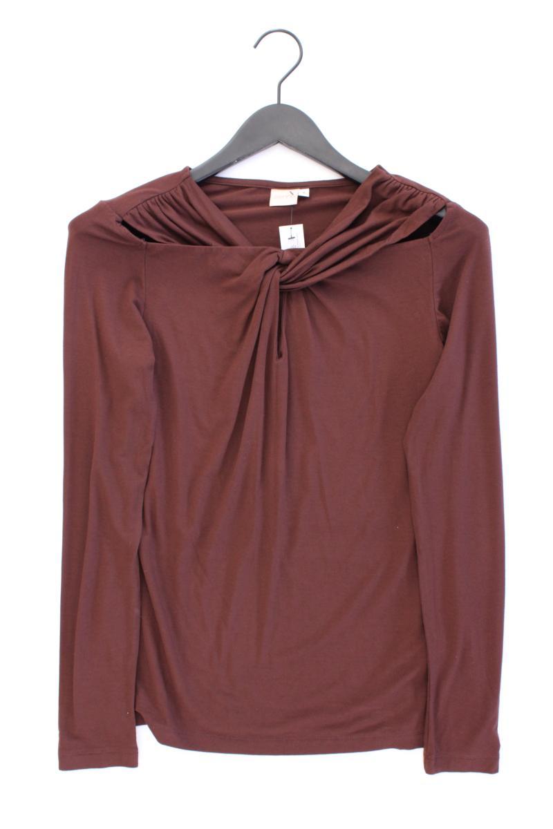 Sienna Longsleeve-Shirt Gr. S Langarm braun aus Viskose