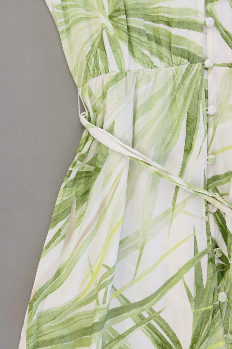 H&M Sommerkleid Gr. S neuwertig mit Gürtel Kurzarm grün aus Viskose