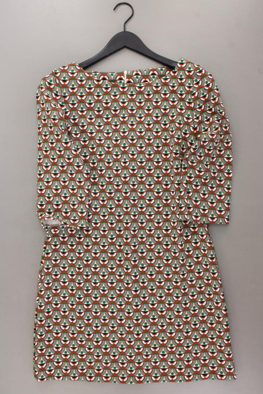 Midikleid Gr. L geometrisches Muster 3/4 Ärmel mehrfarbig aus Polyester