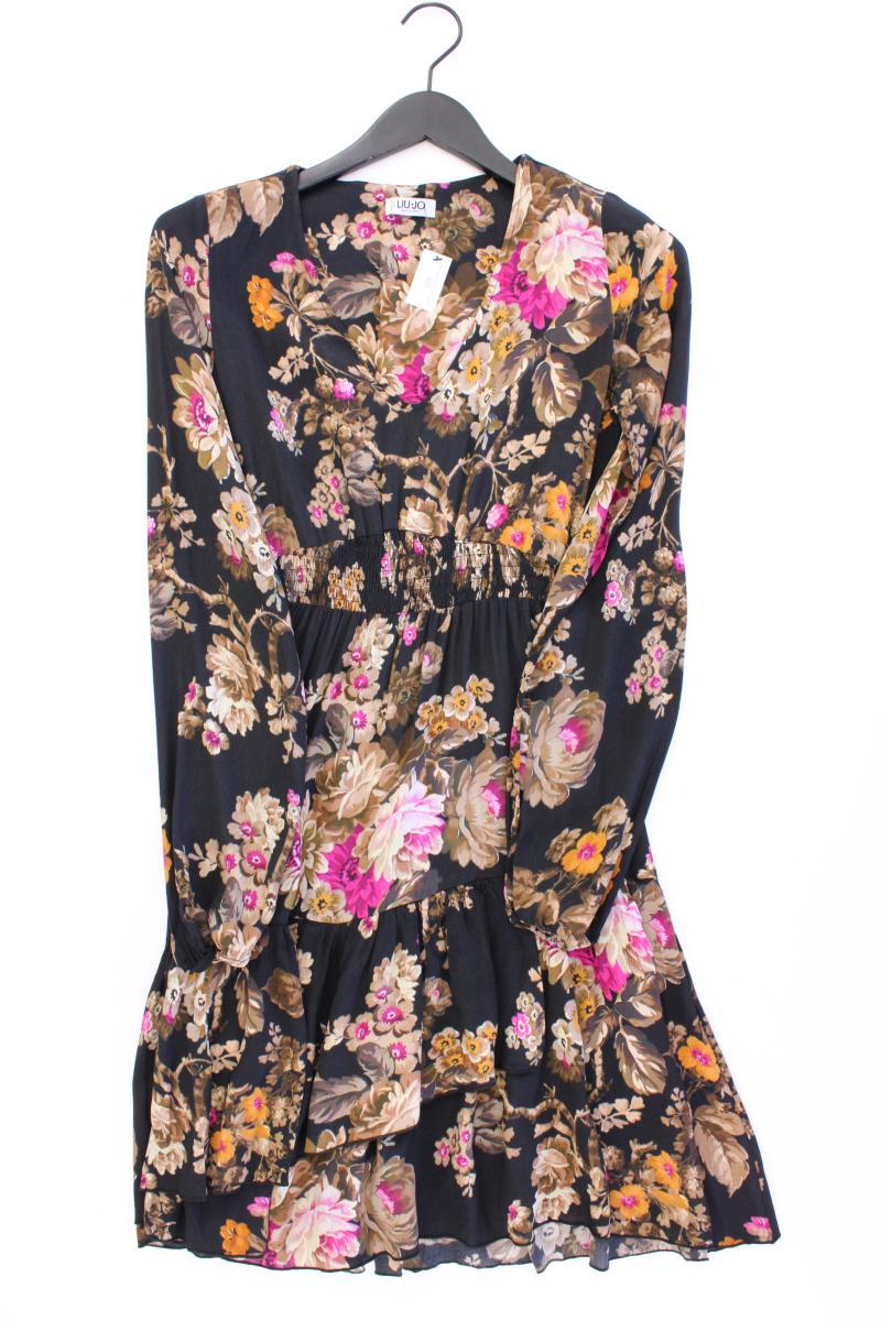 Liu Jo Langarmkleid Gr. 40 mit Blumenmuster mehrfarbig aus Viskose