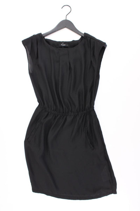 Vila transparentes Kleid Gr. S Ärmellos schwarz aus Polyester