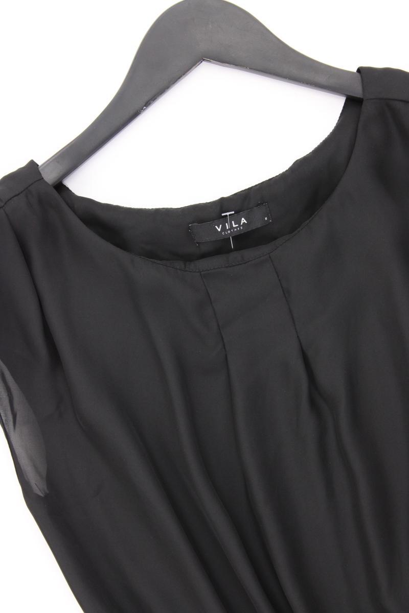 Vila transparentes Kleid Gr. S Ärmellos schwarz aus Polyester