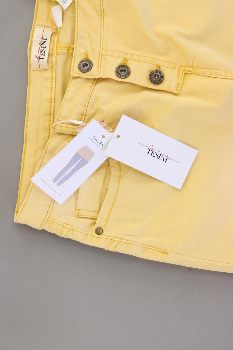 Linea Tesini Five-Pocket-Hose Gr. 38 neu mit Etikett gelb aus Baumwolle