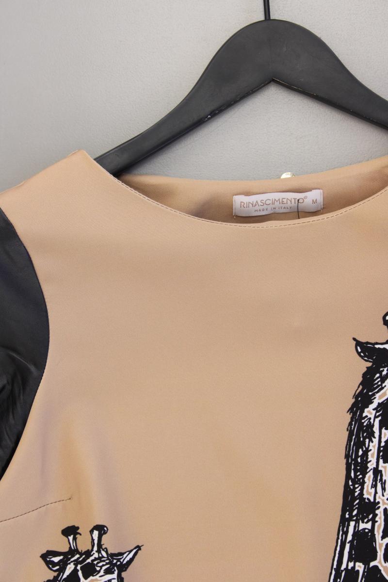 Rinascimento Kleid mit Giraffenmuster Gr. M Kurzarm braun