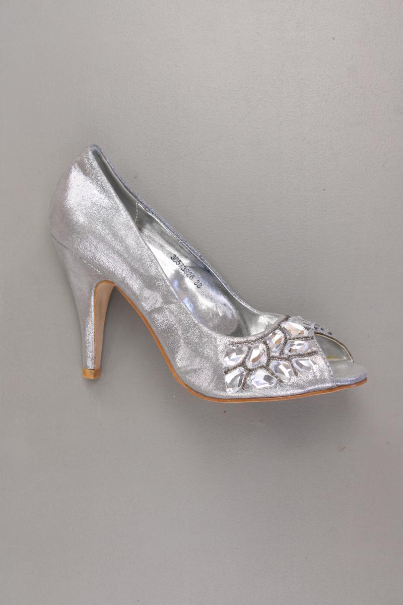 Sandrine Peep Toes Gr. 38 silber