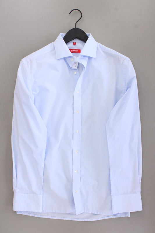 Eterna Langarmhemd für Herren Gr. Hemdgröße 40 blau aus Baumwolle