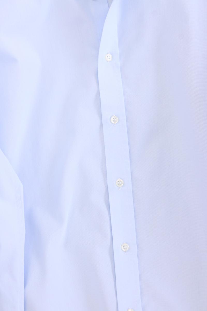 Eterna Langarmhemd für Herren Gr. Hemdgröße 40 blau aus Baumwolle