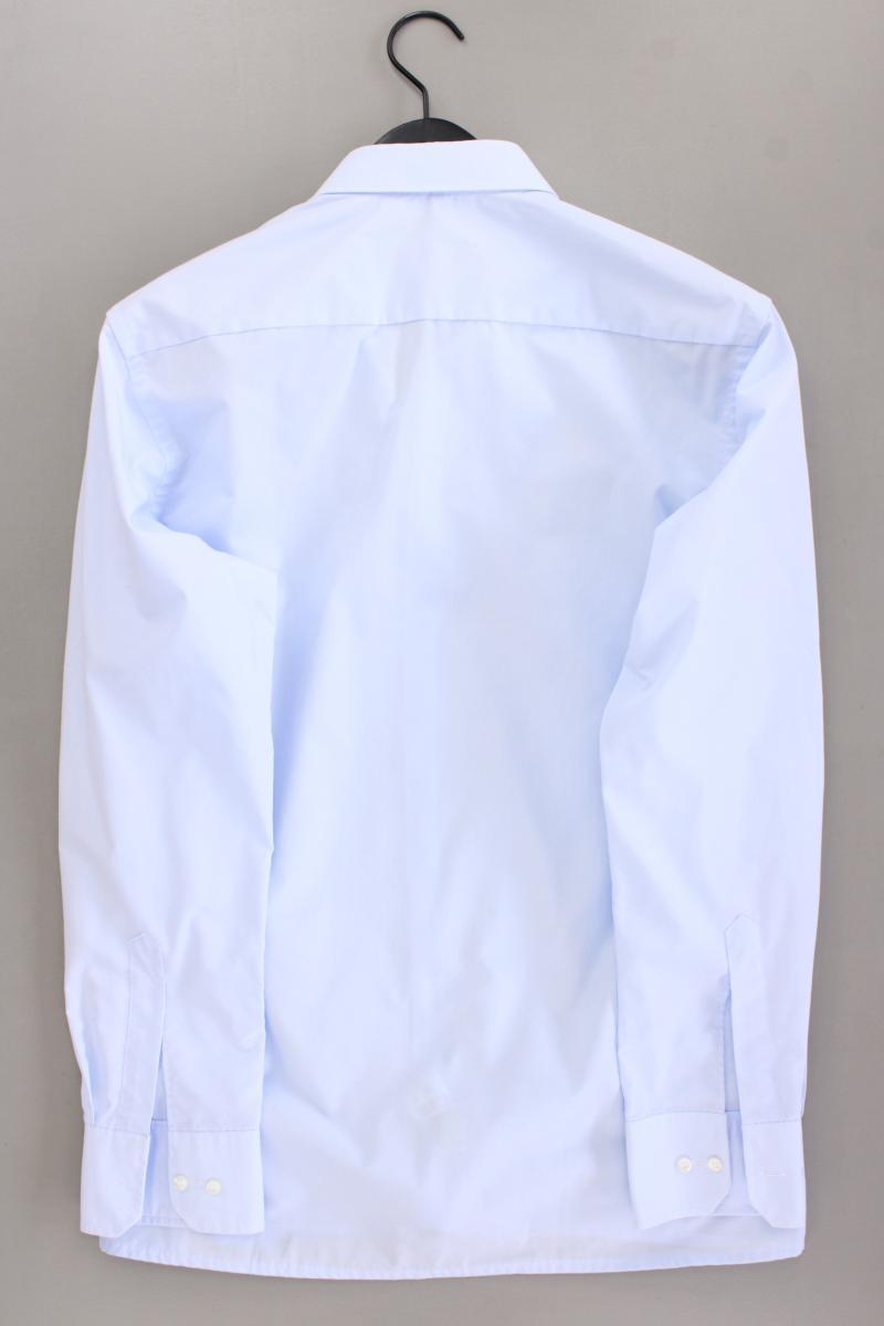 Eterna Langarmhemd für Herren Gr. Hemdgröße 40 blau aus Baumwolle