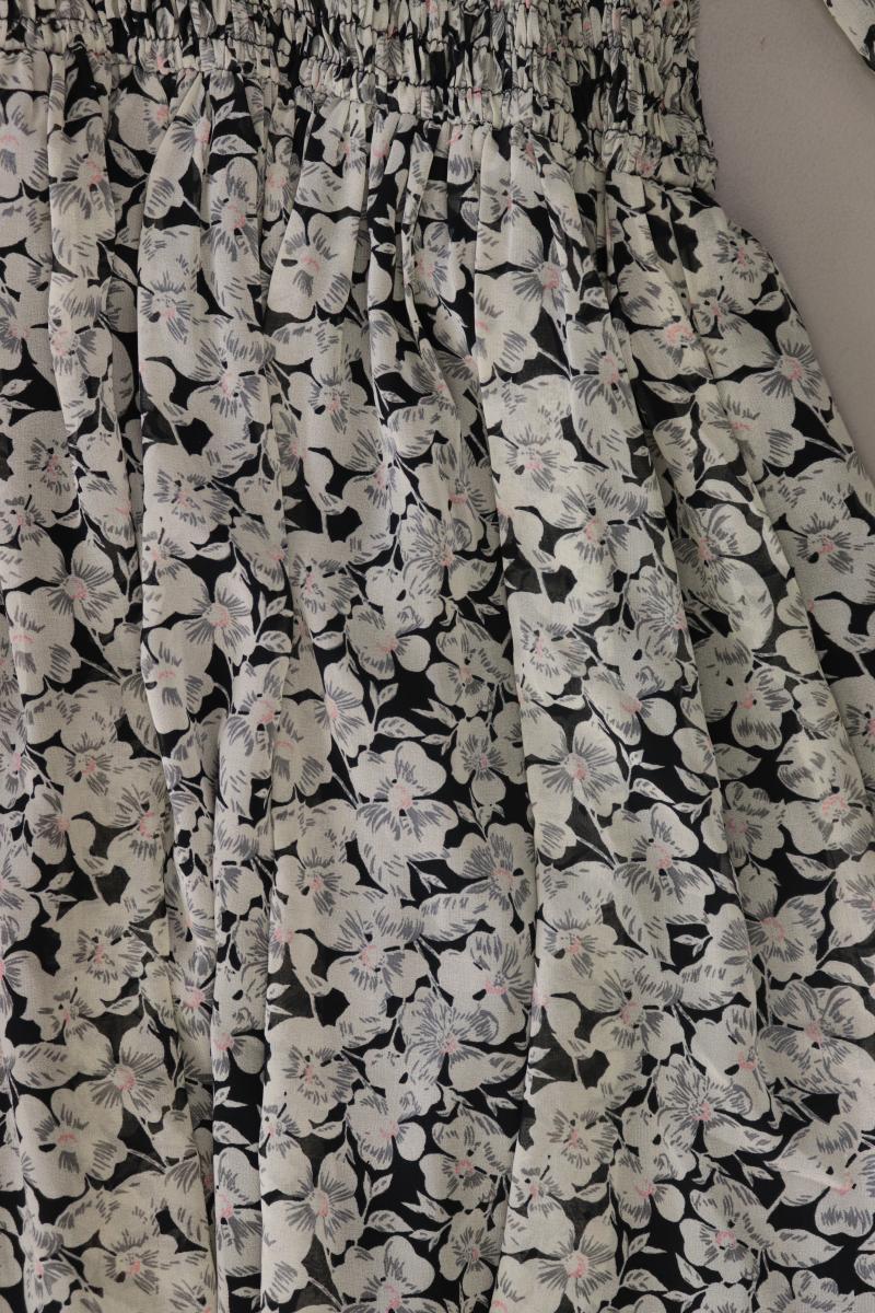 Zara Langarmkleid Gr. S mit Blumenmuster grau