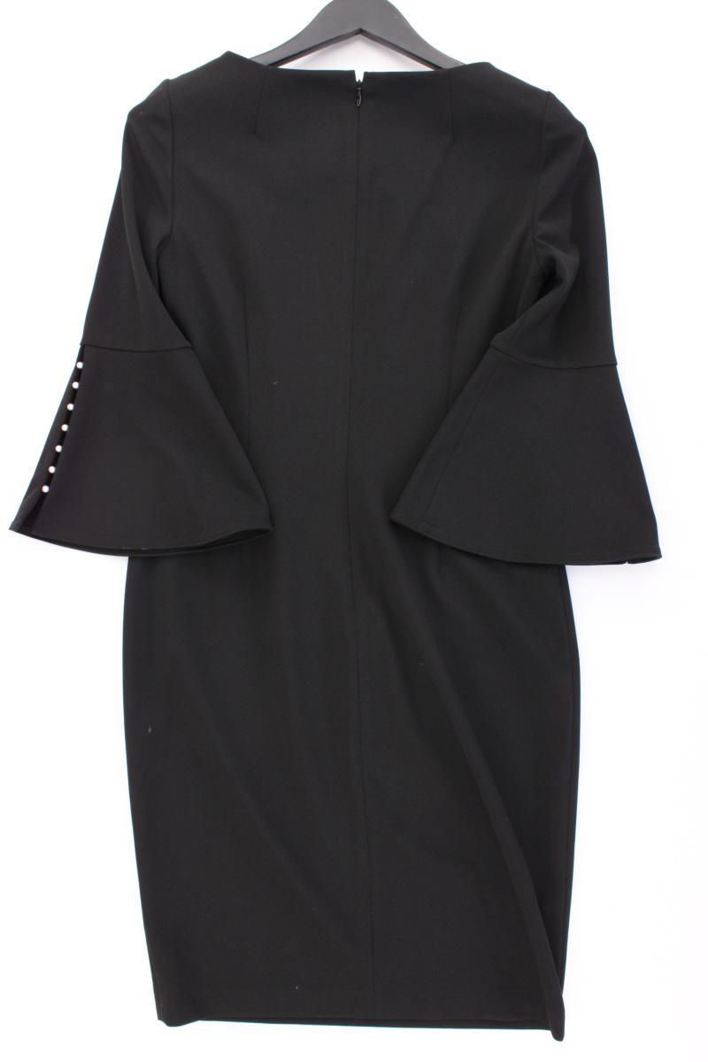 Calvin Klein Abendkleid Gr. UK 8 (S) neuwertig 3/4 Ärmel schwarz aus Polyester