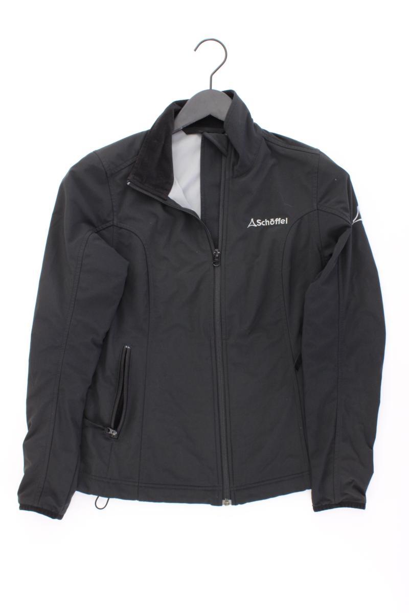 Schöffel Softshelljacke Gr. 36 schwarz aus Polyester