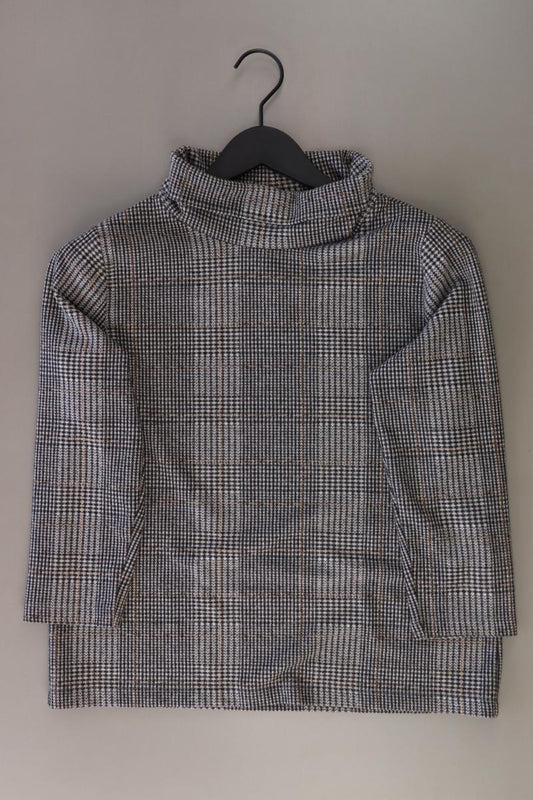 More&More Regular Pullover Gr. 38 kariert grau aus Polyester