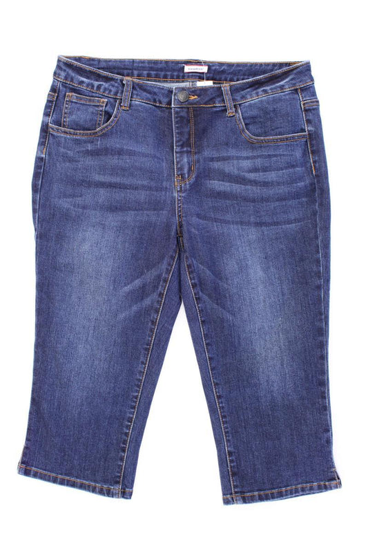 Kangaroos 3/4 Jeans Gr. 42 blau aus Baumwolle